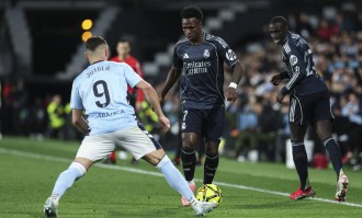 西甲-巴尔韦德补时绝杀楚阿梅尼破门 皇马2-1塞尔塔止2连败